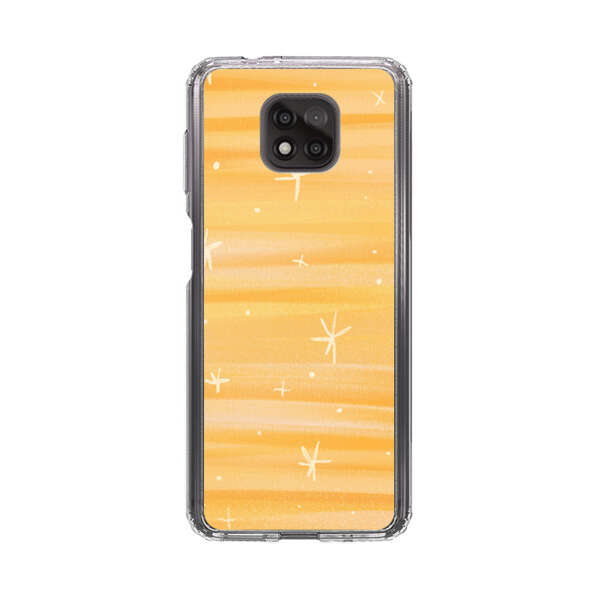 Bright Orange Star Pattern Motorola Moto G Power (2021) Case