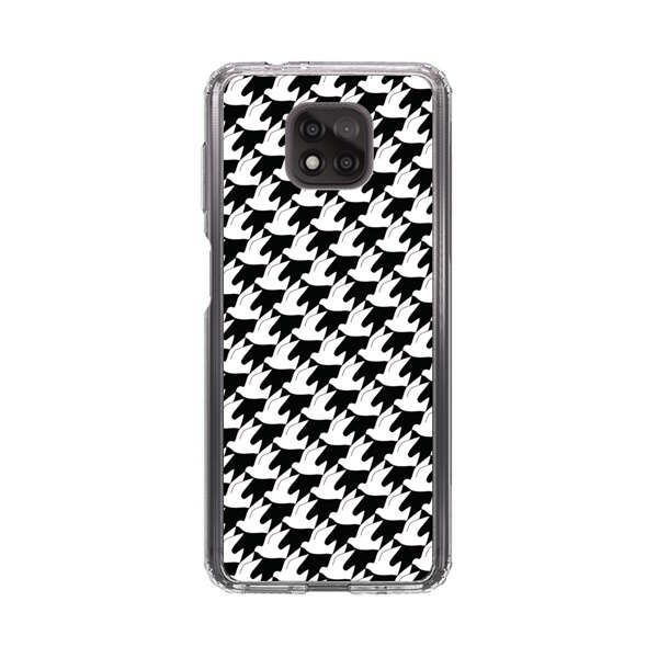 Classic Black and White Houndstooth Pattern Motorola Moto G Power (2021) Case