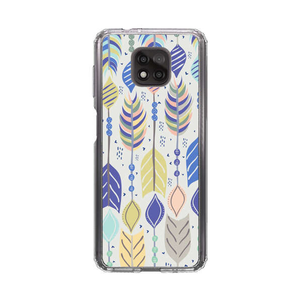 Colorful Feathers Pattern Pastel Motorola Moto G Power (2021) Case