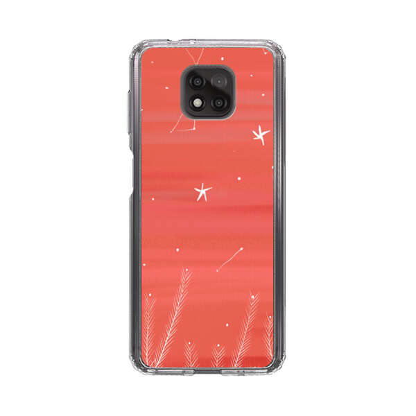 Coral Night Sky with Stars and Plants Motorola Moto G Power (2021) Case
