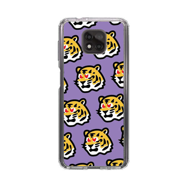 Cute Tiger with Heart Eyes Pattern Motorola Moto G Power (2021) Case