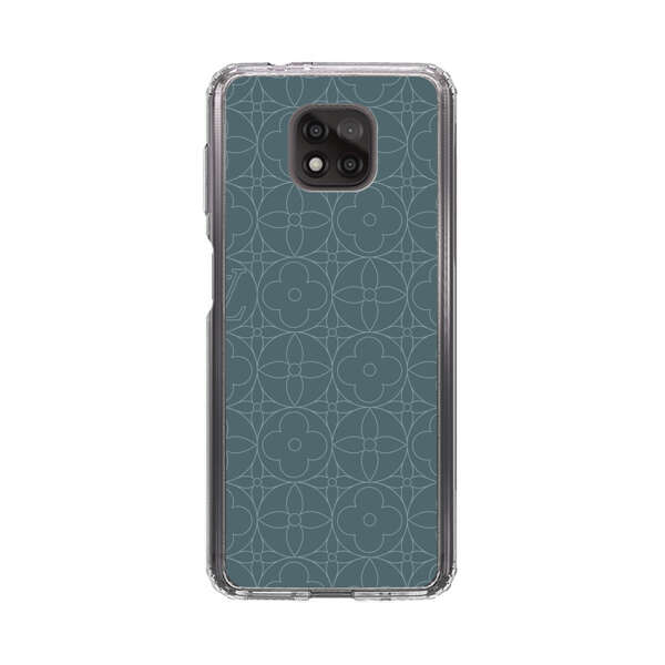 Elegant Blue Geometric Floral Pattern Motorola Moto G Power (2021) Case
