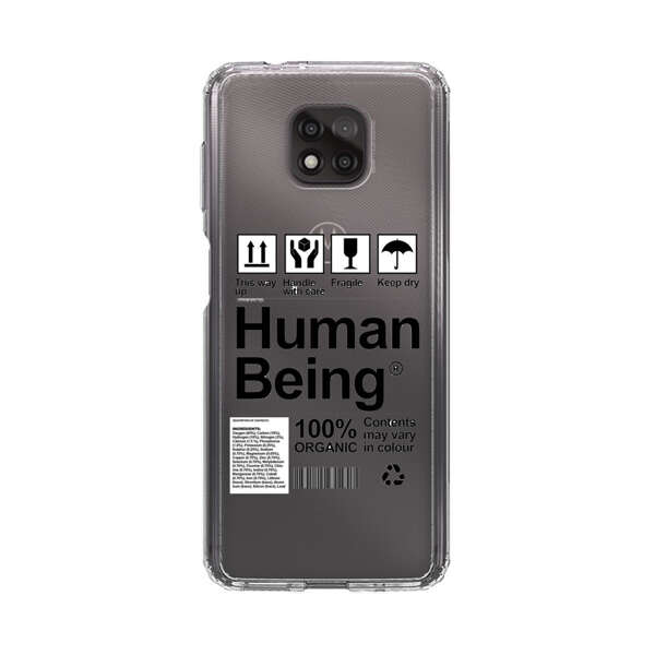 Human Being Fragile Label Design Motorola Moto G Power (2021) Case