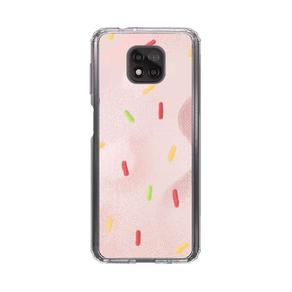 Pastel Pink Sprinkles Pattern Motorola Moto G Power (2021) Case