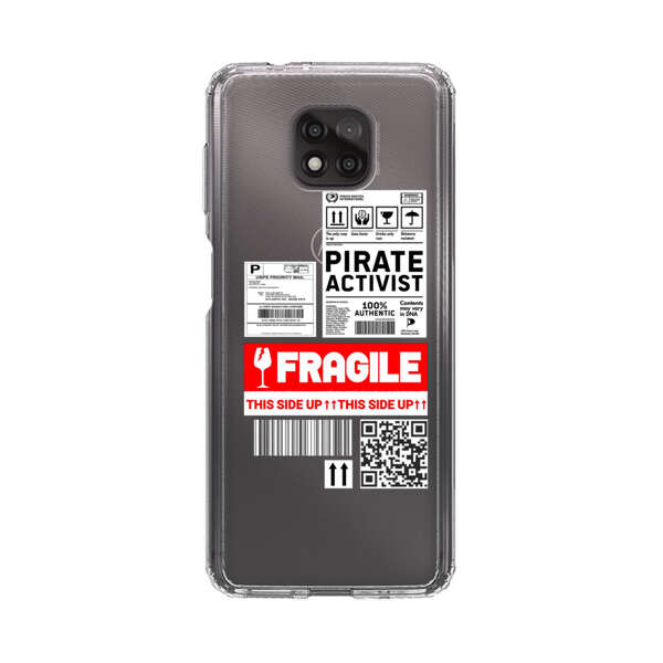 Pirate Activist Fragile Shipping Label Motorola Moto G Power (2021) Case