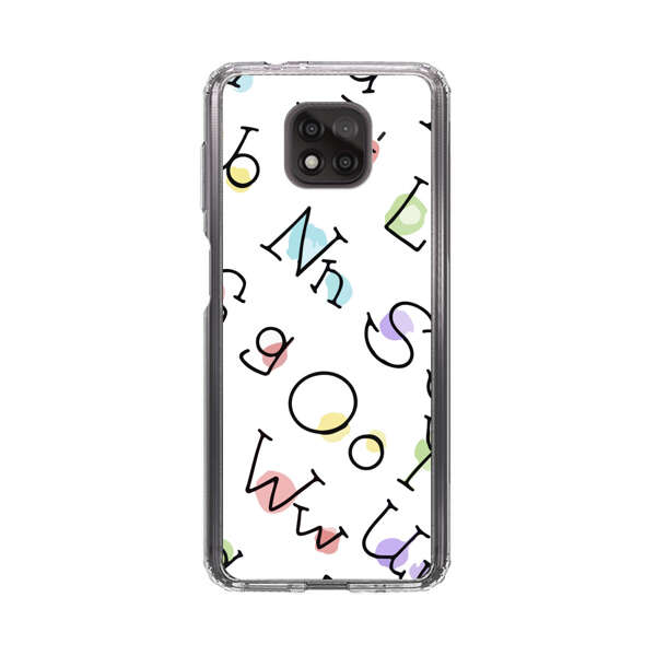 Playful Alphabet Pattern with Colorful Letters Motorola Moto G Power (2021) Case