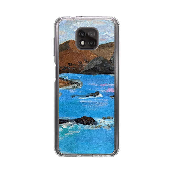 Rocky Coastline Ocean Painting Motorola Moto G Power (2021) Case