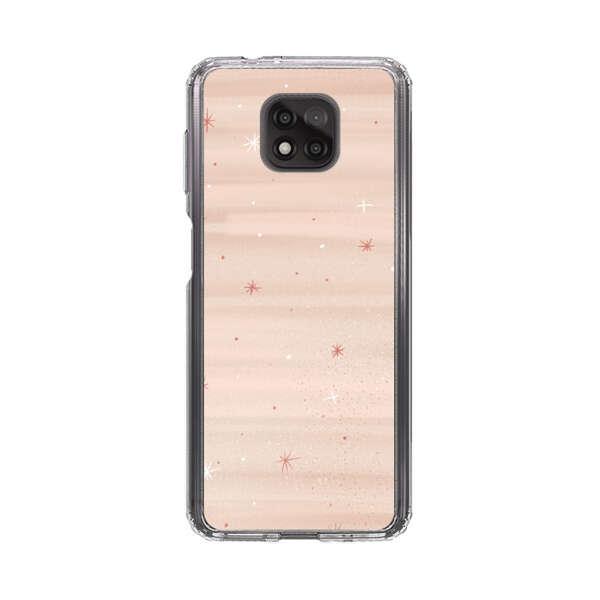 Soft Pink Background with Delicate Stars Motorola Moto G Power (2021) Case