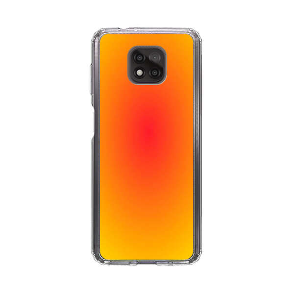 Vibrant Red Focal Point with Yellow Gradient Background Motorola Moto G Power (2021) Case