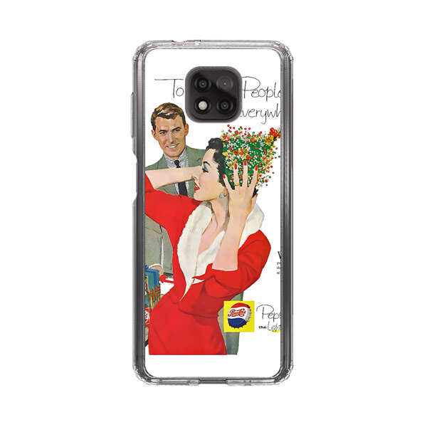 Vintage Pepsi-Cola Holiday Advertisement Motorola Moto G Power (2021) Case