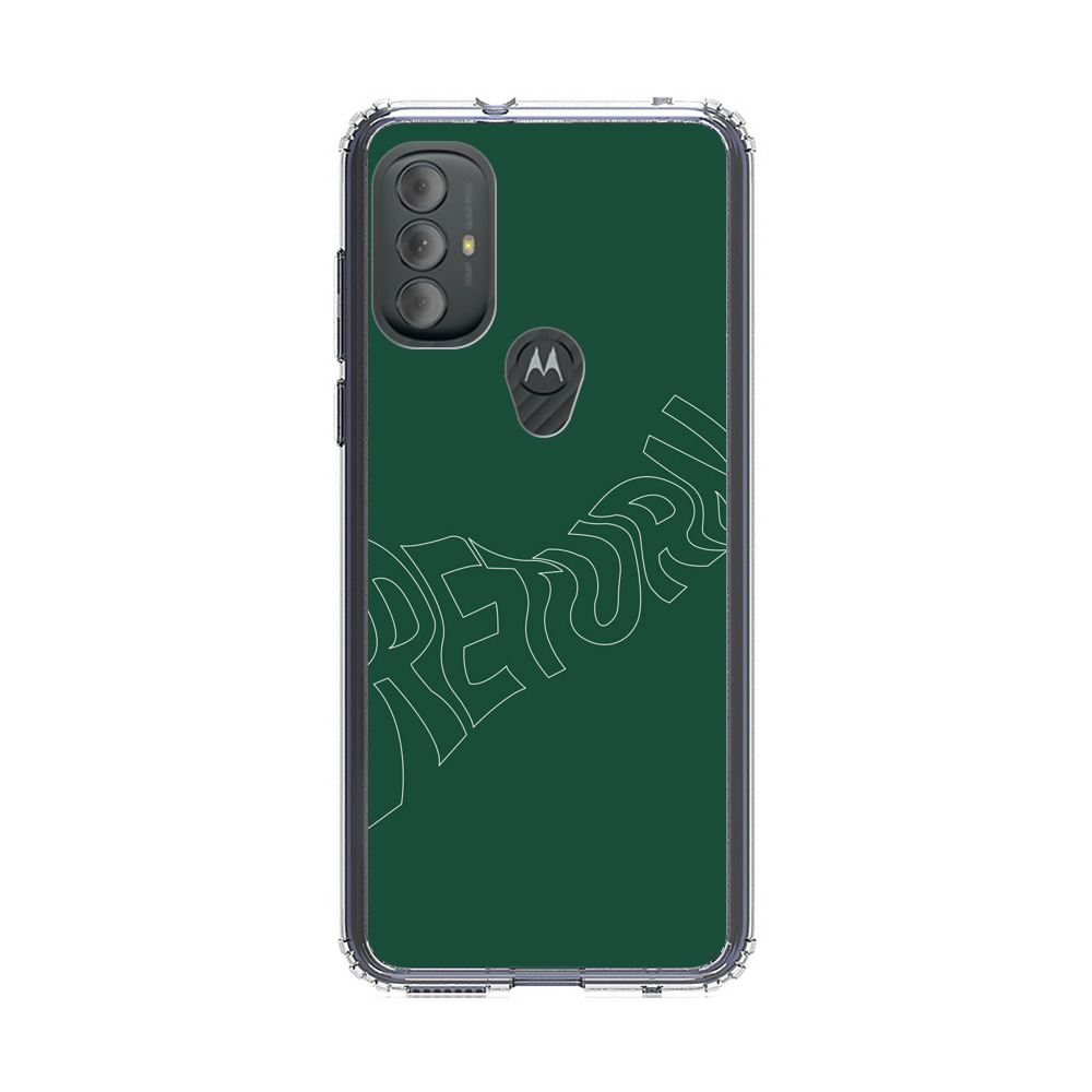Minimalist Green Wavy Return Text Motorola Moto G Power (2022) Case