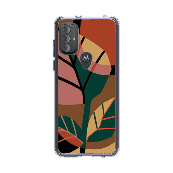 Abstract Geometric Leaves Design Motorola Moto G Power (2022) Case