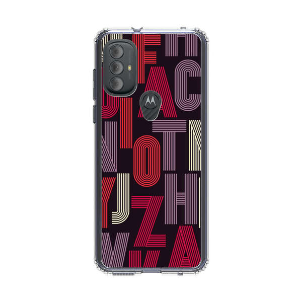 Abstract Letters Pattern Motorola Moto G Power (2022) Case
