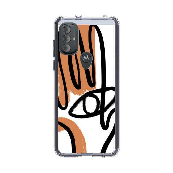Abstract Minimalist Hand with Eye Motorola Moto G Power (2022) Case