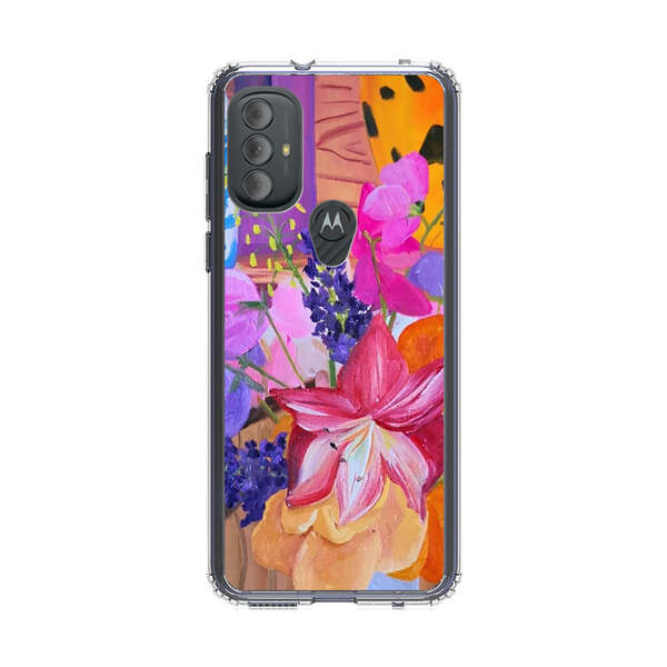 Bright Vibrant Floral Still Life Motorola Moto G Power (2022) Case