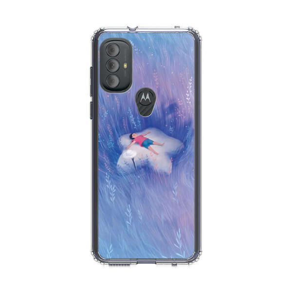 Child Relaxing in Dreamy Field Motorola Moto G Power (2022) Case