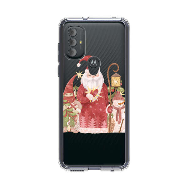 Christmas Santa Elf Snowman Festive Illustration Motorola Moto G Power (2022) Case