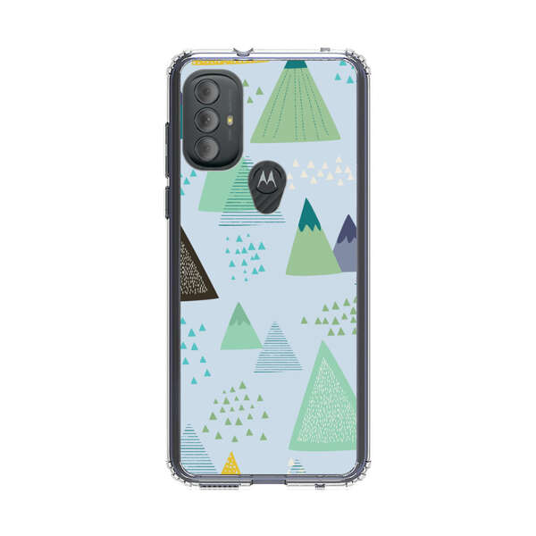 Colorful Abstract Mountain Pattern Motorola Moto G Power (2022) Case