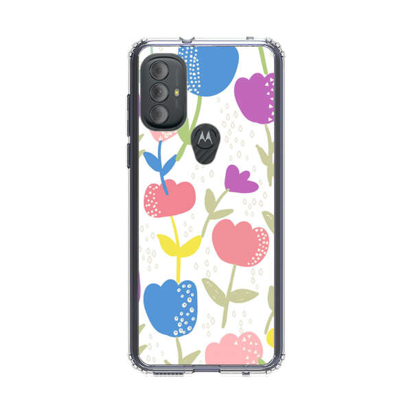 Colorful Tulip Floral Pattern Motorola Moto G Power (2022) Case