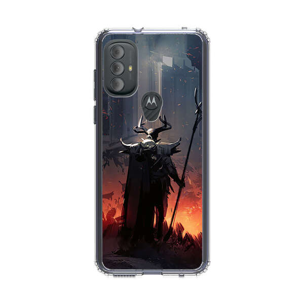 Dark Fantasy Warrior with Horned Helmet Motorola Moto G Power (2022) Case