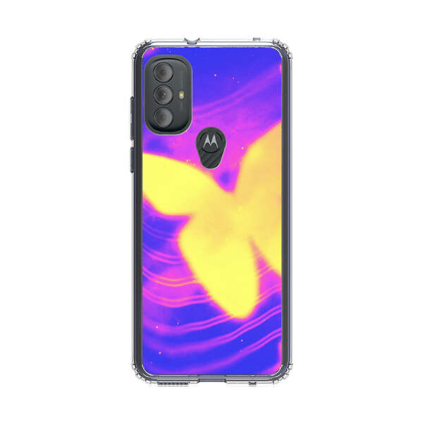 Glowing Purple and Yellow Butterflies Motorola Moto G Power (2022) Case