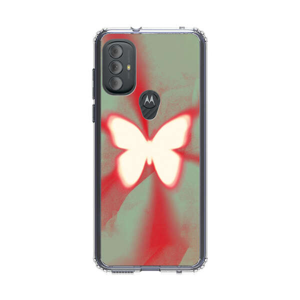 Glowing White Butterfly Abstract Radiant Design Motorola Moto G Power (2022) Case