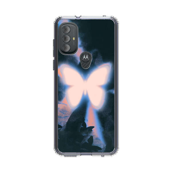 Glowing White Butterfly Motorola Moto G Power (2022) Case