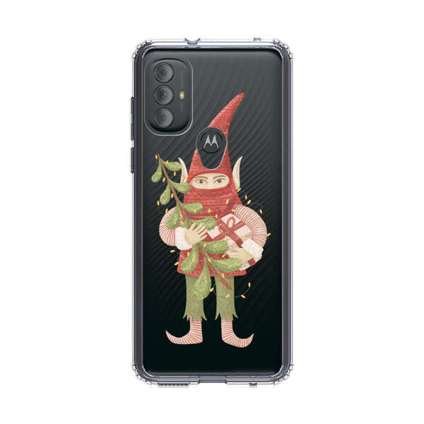 Holiday Gnome with Mistletoe and Gift Motorola Moto G Power (2022) Case