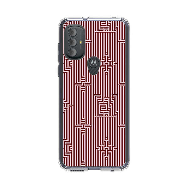 Intricate Geometric Striped Pattern Motorola Moto G Power (2022) Case