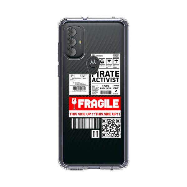 Pirate Activist Fragile Shipping Label Motorola Moto G Power (2022) Case