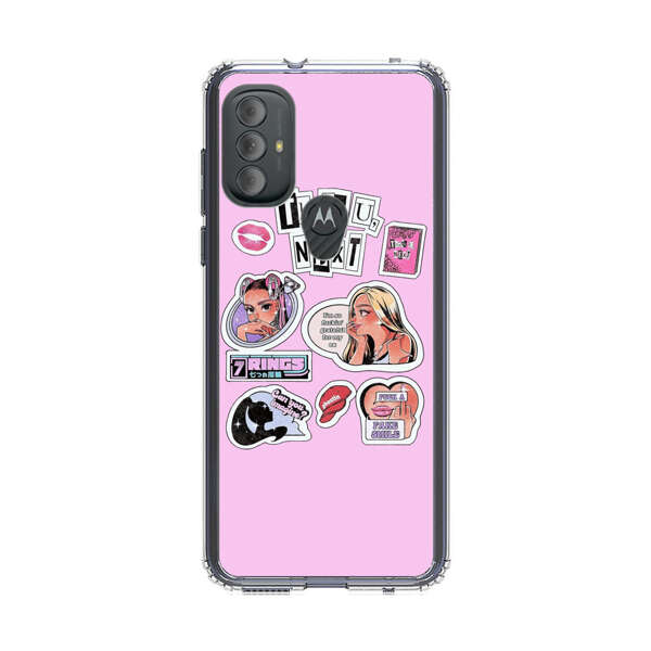 Pop Art Fashion Stickers Motorola Moto G Power (2022) Case