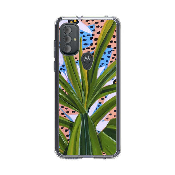 Tropical Leaves Abstract Pattern Motorola Moto G Power (2022) Case
