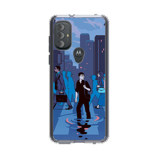 Urban Lonely Person Crosswalk Motorola Moto G Power (2022) Case