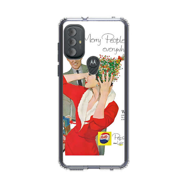 Vintage Pepsi-Cola Holiday Advertisement Motorola Moto G Power (2022) Case