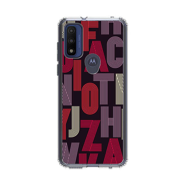Abstract Letters Pattern Motorola Moto G Pure (2021) Case