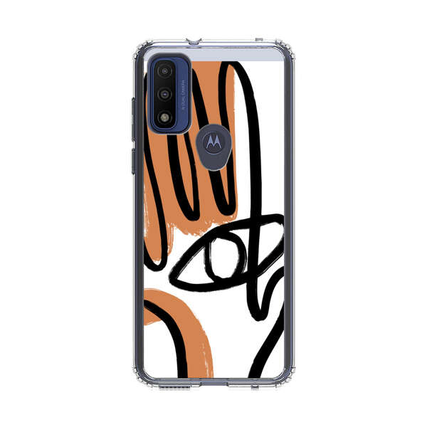 Abstract Minimalist Hand with Eye Motorola Moto G Pure (2021) Case