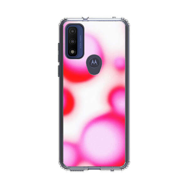 Abstract Pink and Red Blurry Circles Motorola Moto G Pure (2021) Case