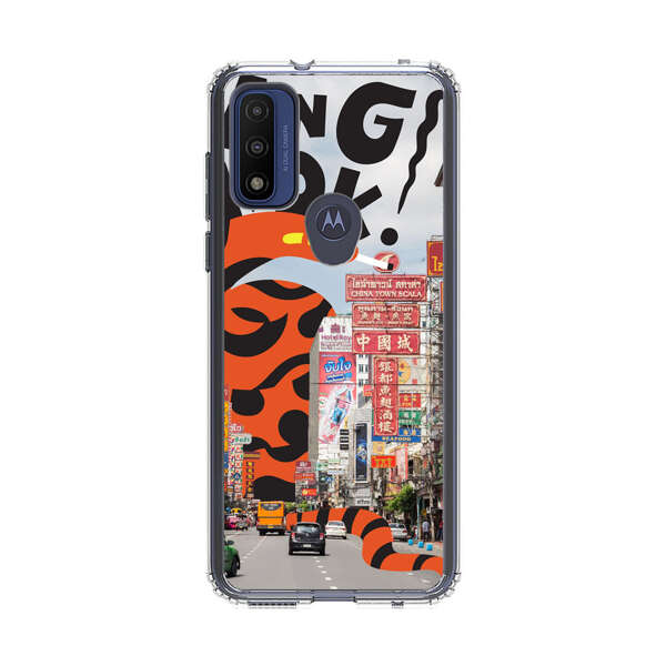 Bangkok Chinatown Snake Street Scene Motorola Moto G Pure (2021) Case