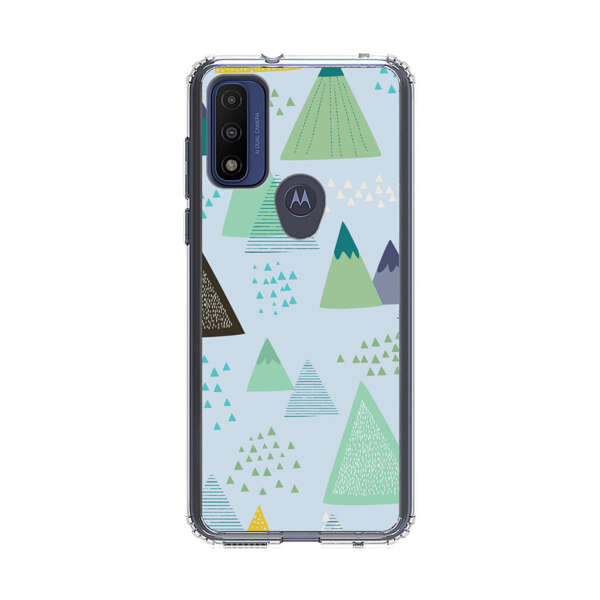 Colorful Abstract Mountain Pattern Motorola Moto G Pure (2021) Case