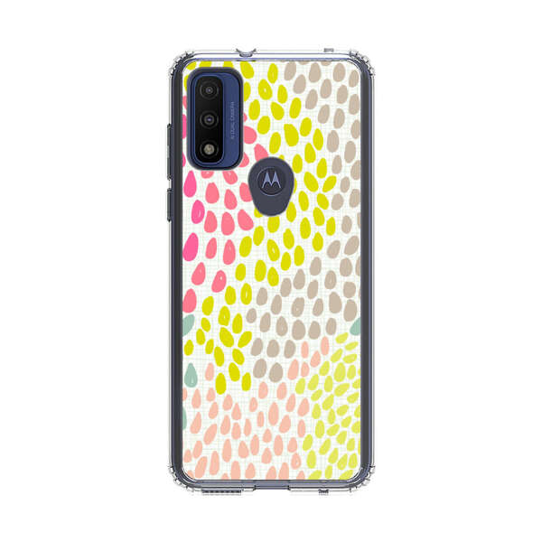 Colorful Abstract Teardrop Pattern Motorola Moto G Pure (2021) Case