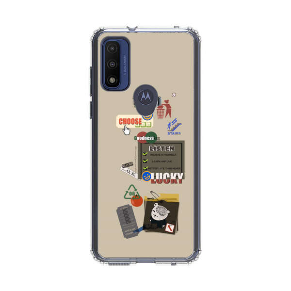 Creative Collage of Motivational Elements Motorola Moto G Pure (2021) Case