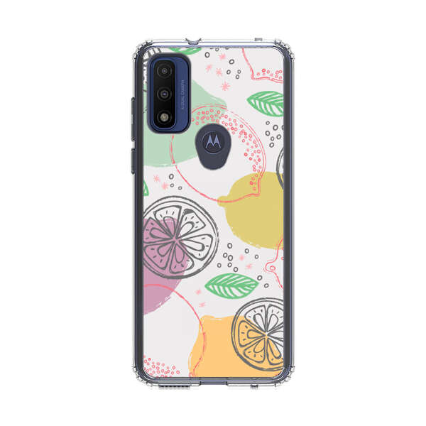 Lemon Colorful Abstract Pattern Motorola Moto G Pure (2021) Case