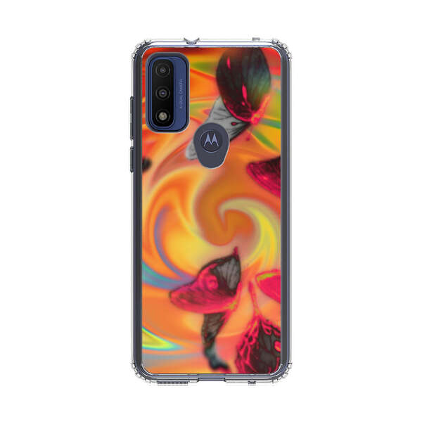 Psychedelic Butterflies Swirl Motorola Moto G Pure (2021) Case