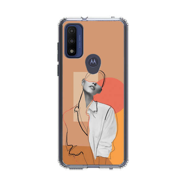 Stylish Abstract Portrait Art Motorola Moto G Pure (2021) Case