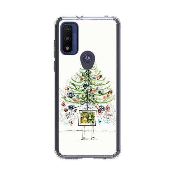 Whimsical Christmas Tree Artistic Design Motorola Moto G Pure (2021) Case