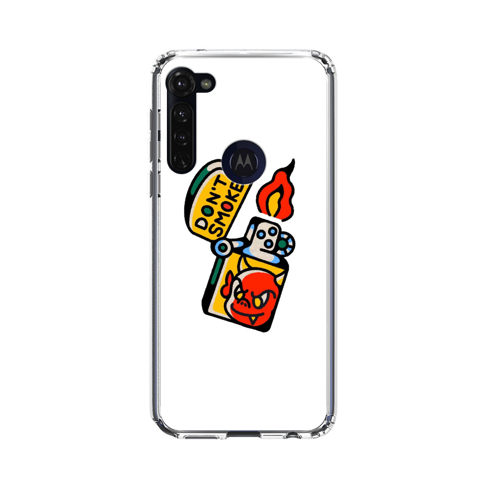 Don't Smoke Vintage Lighter with Devil Face Motorola Moto G Stylus (2020) Case