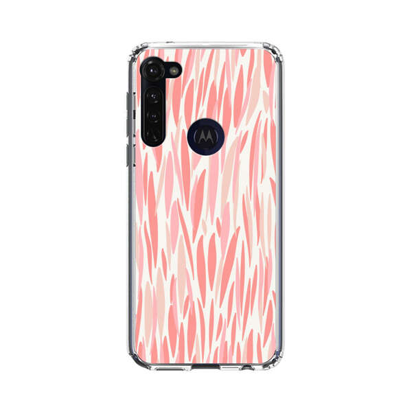 Abstract Coral Wavy Lines Pattern Motorola Moto G Stylus (2020) Case