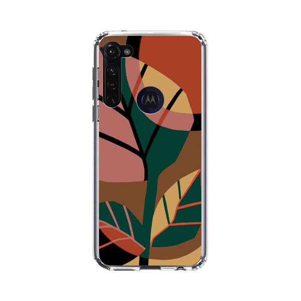 Abstract Geometric Leaves Design Motorola Moto G Stylus (2020) Case