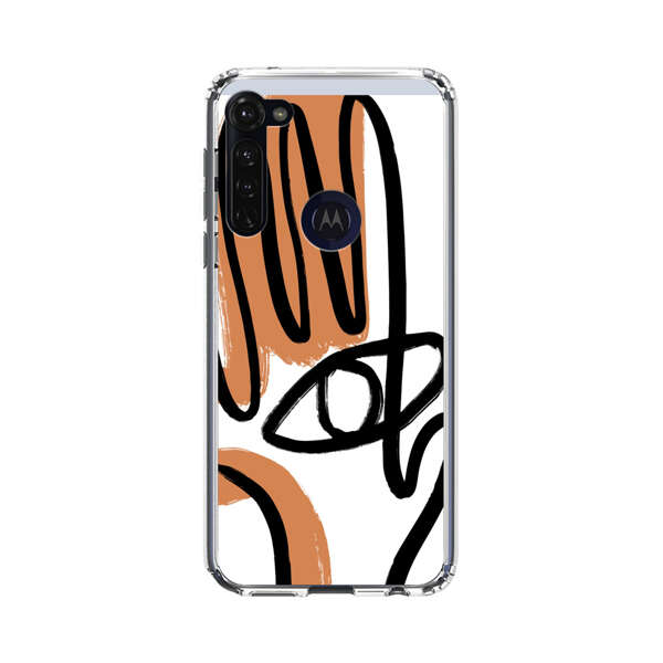 Abstract Minimalist Hand with Eye Motorola Moto G Stylus (2020) Case