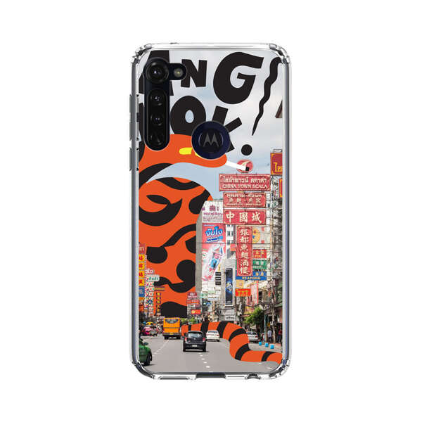 Bangkok Chinatown Snake Street Scene Motorola Moto G Stylus (2020) Case